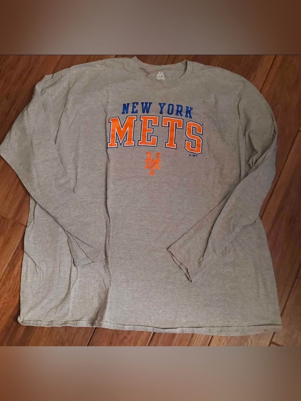 NY METS  LONG SLEEVE SHIRT   Majestic Brand  Men Size 5X